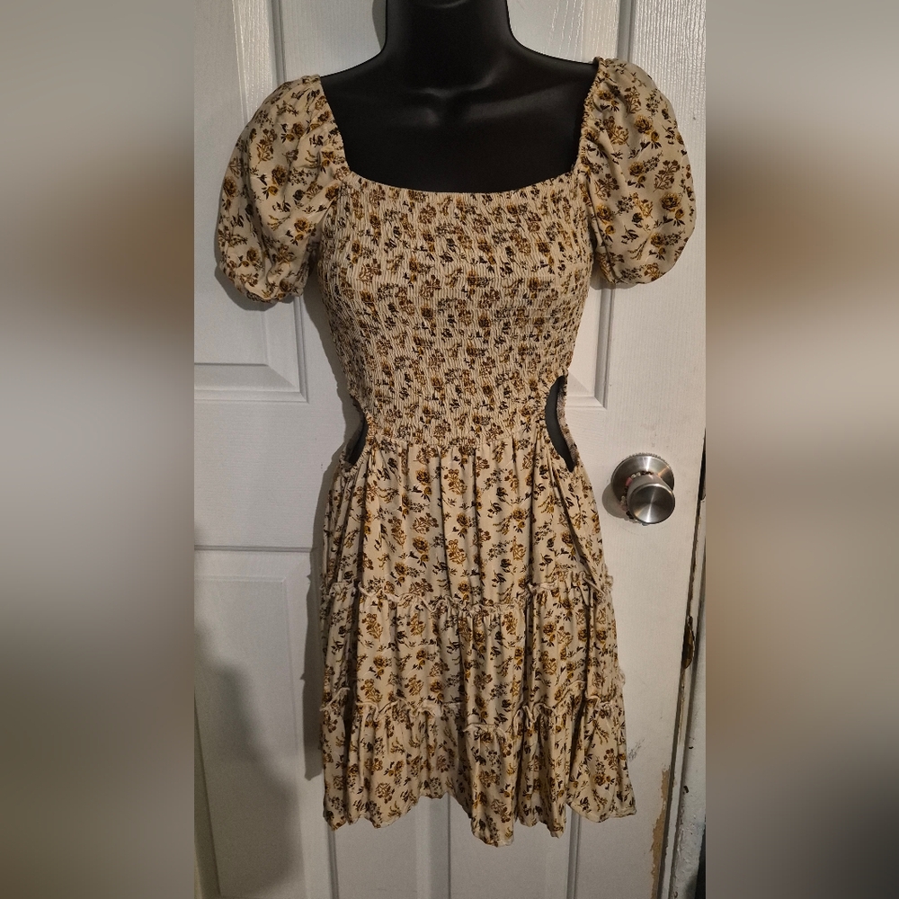 Faded Rose Floral Dress.